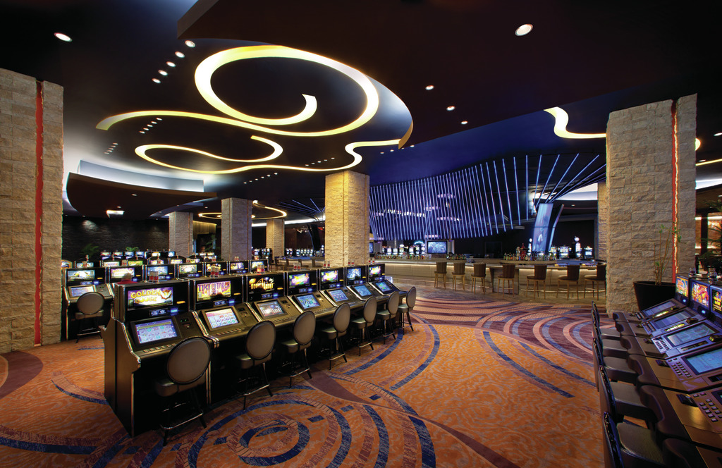 HRH Punta Cana Casino Slots 1 (all carpet less yellow blue stripes bluer) 111411
