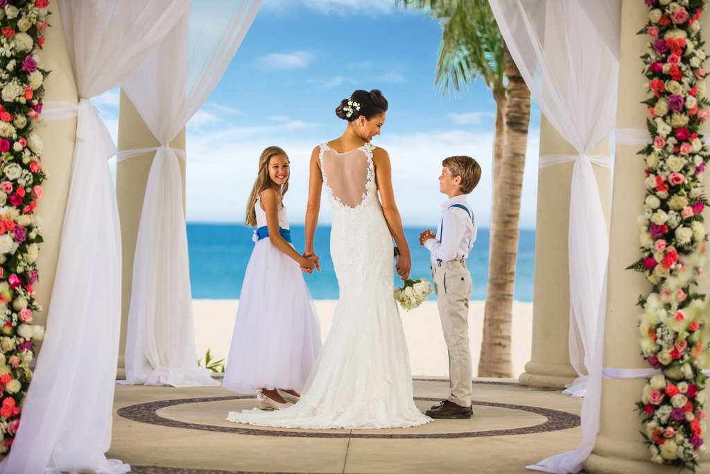 Hyatt-Ziva-Los-Cabos-Wedding-Gazebo-Bride-Flower-Gilr-Ring-Bearer